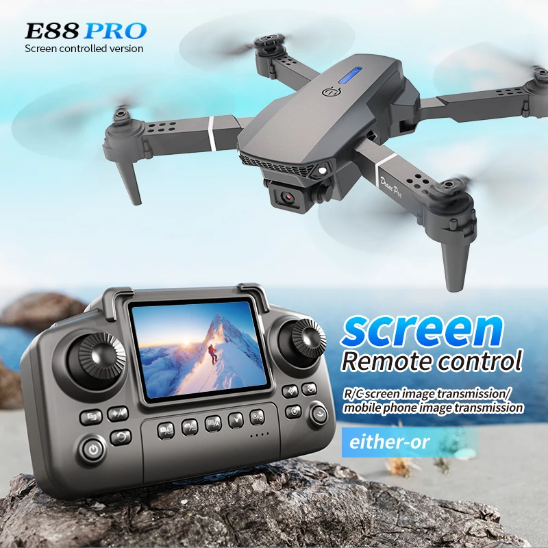 전문 E88 프로 드론 스크린 8K HD 카메라 WiF - Drone Controller Screen 리뷰 및 가격