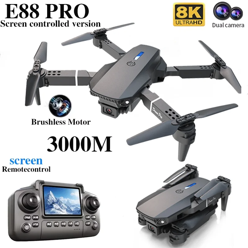 전문 E88 프로 드론 스크린 8K HD 카메라 WiF - Drone Controller Screen 리뷰 및 가격
