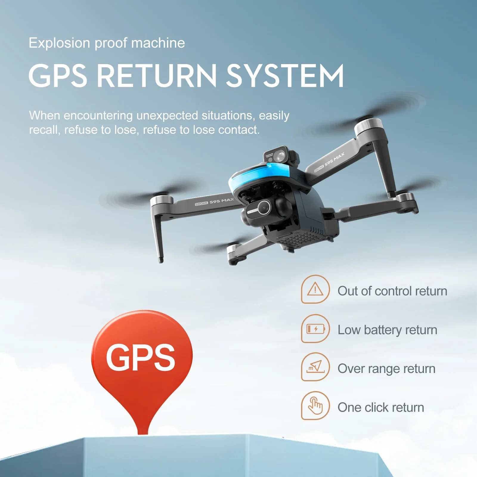 새로운 S9S MAX 미니 드론 4K 2축 PTZ HD - Drone Remote Controller Lanyard 리뷰 및 가격