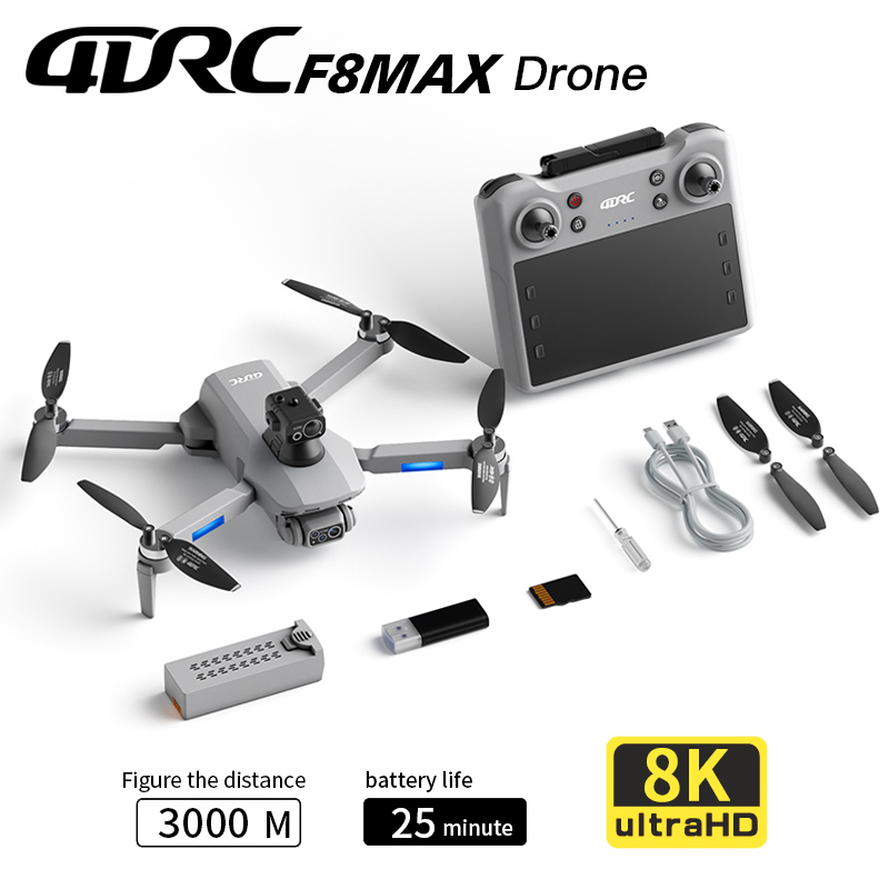 F8 MAX GPS 드론 전문가용 8K 카메라 5G W - Drone Controller Screen 리뷰 및 가격